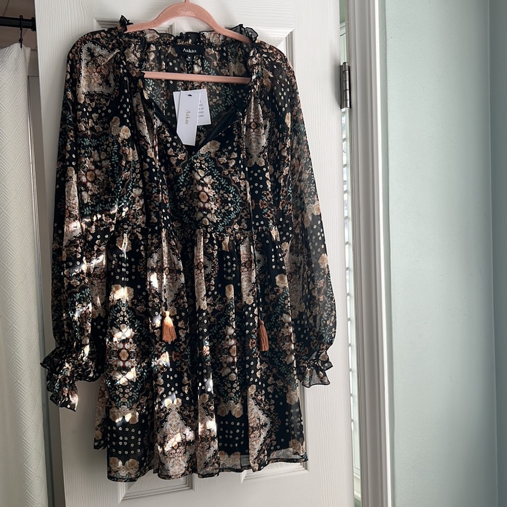 Black Printed Dress
